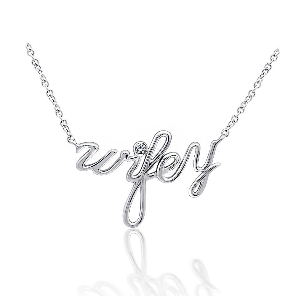 Wifey pendant necklace Clearance