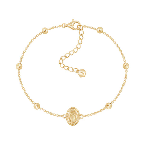 Mother Mary Station Bead Bracelet