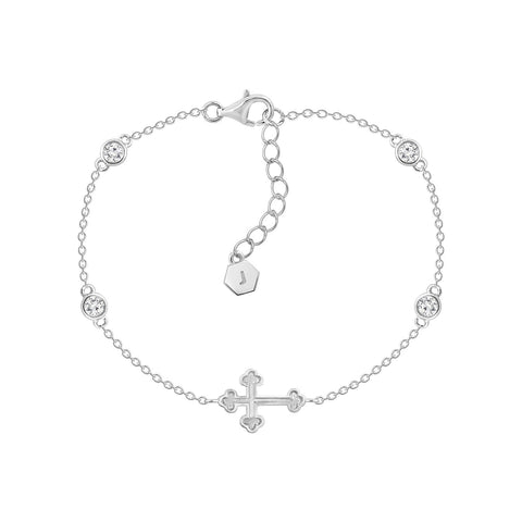 Bottony Cross Bracelet