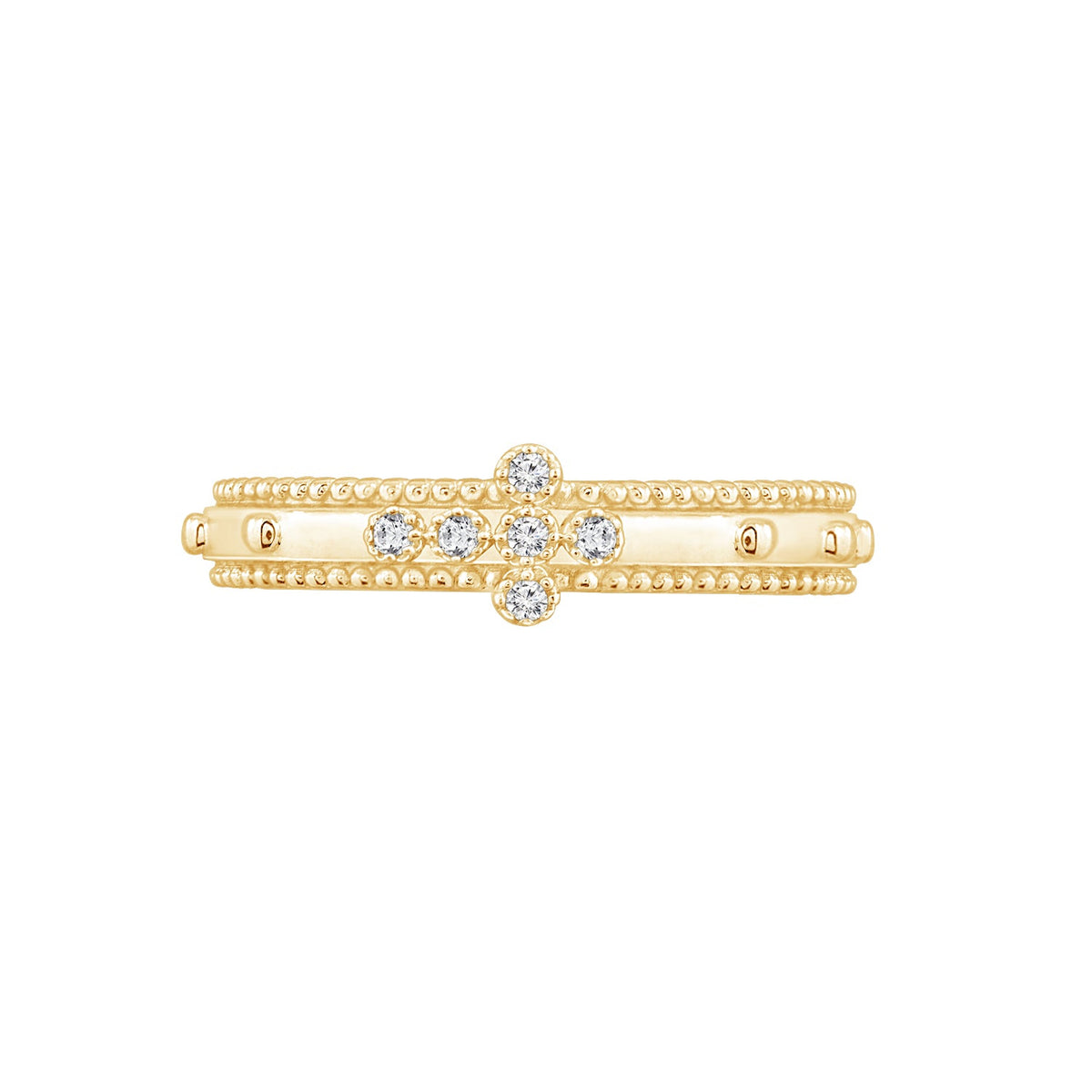Cross Beaded Ring