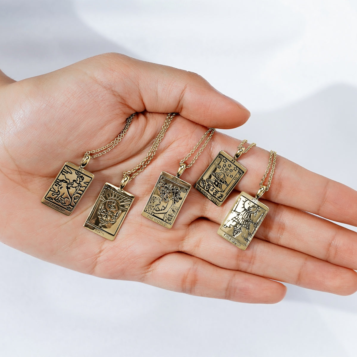 Tarot Card Justice Pendant Necklace