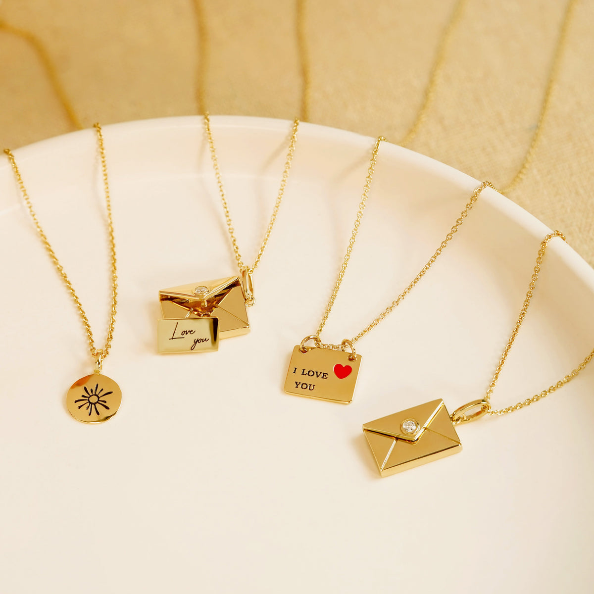 Double Heart Pendant Necklace