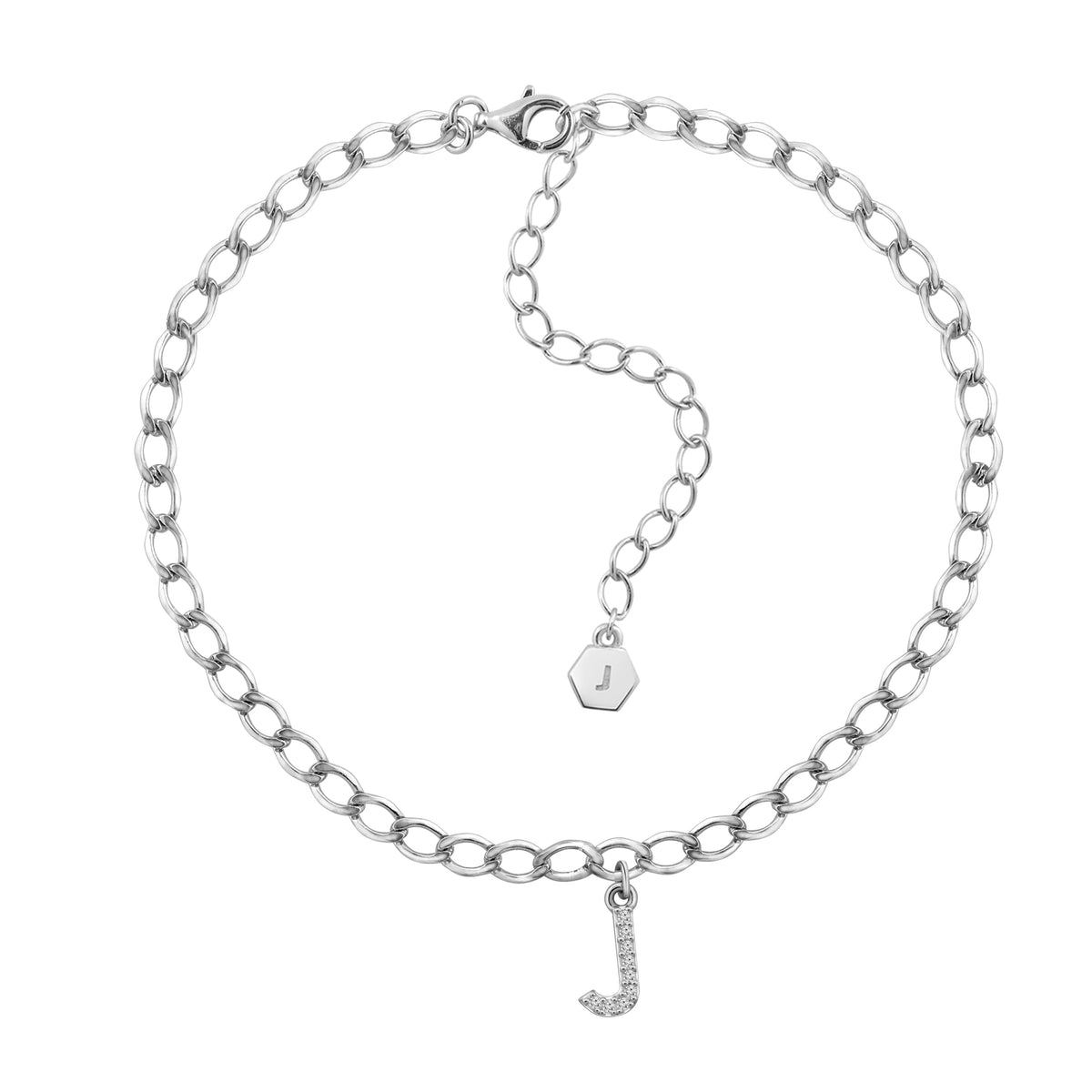 Initial Curb Link Anklet