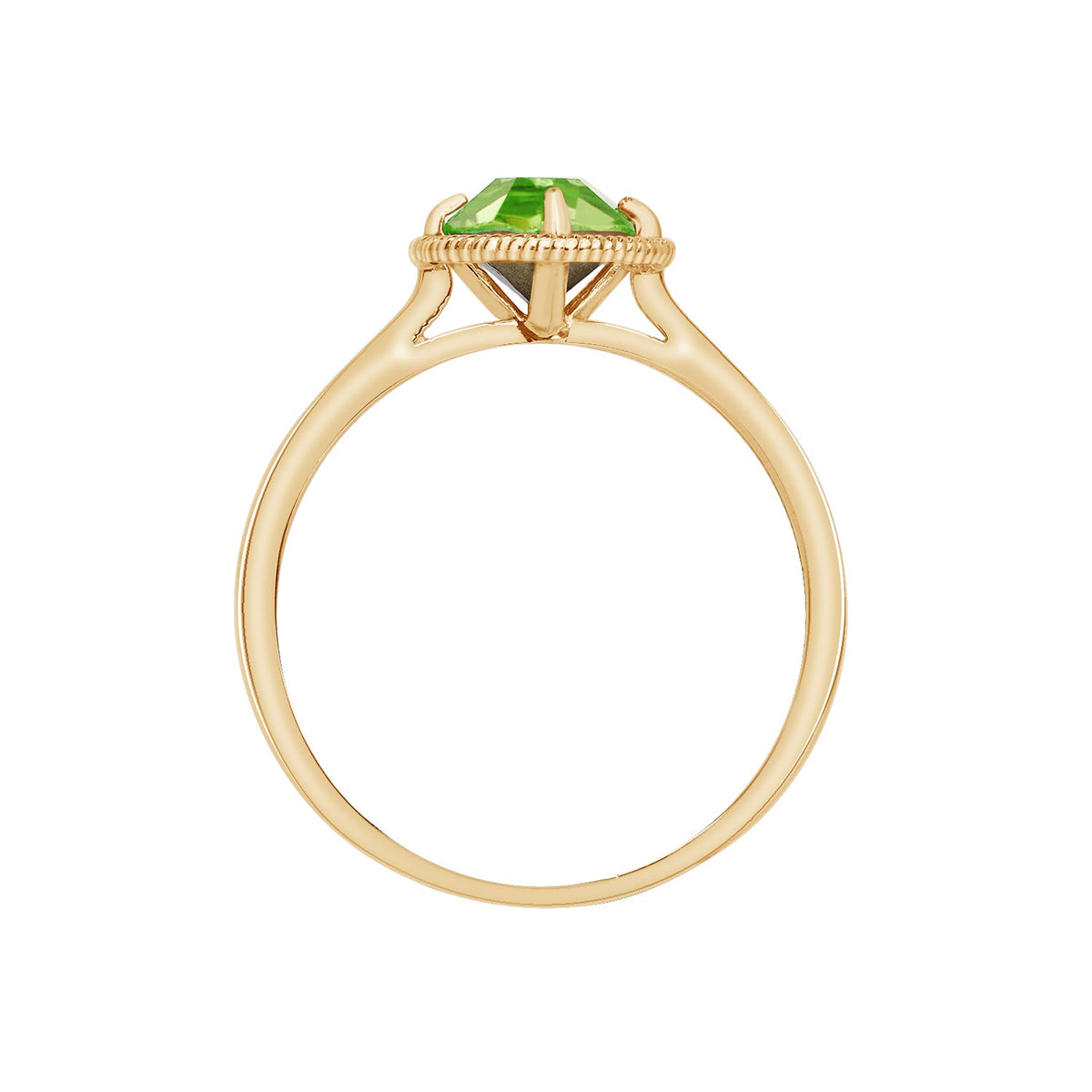 10K Gold Birthstone Solitaire Ring