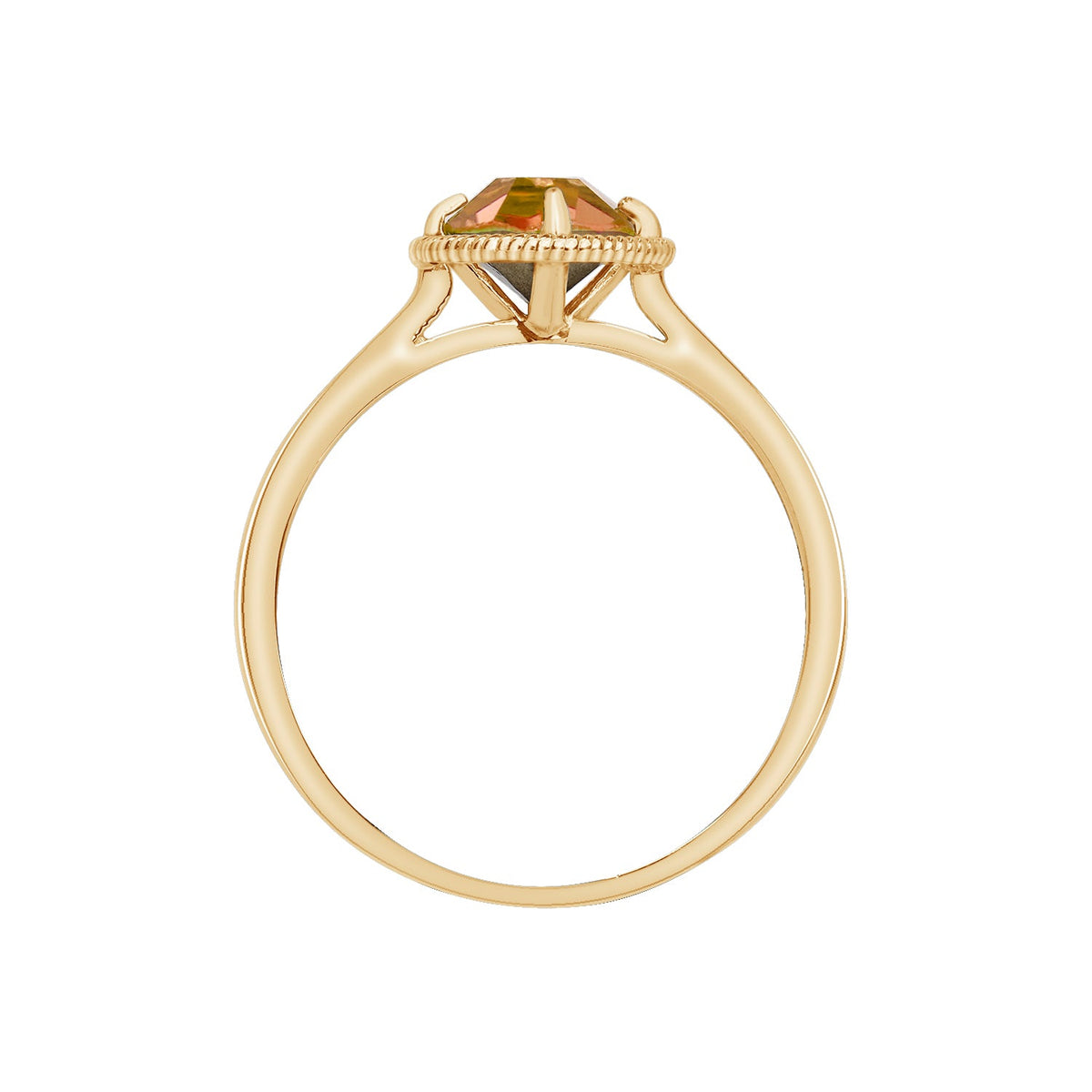 10K Gold Birthstone Solitaire Ring