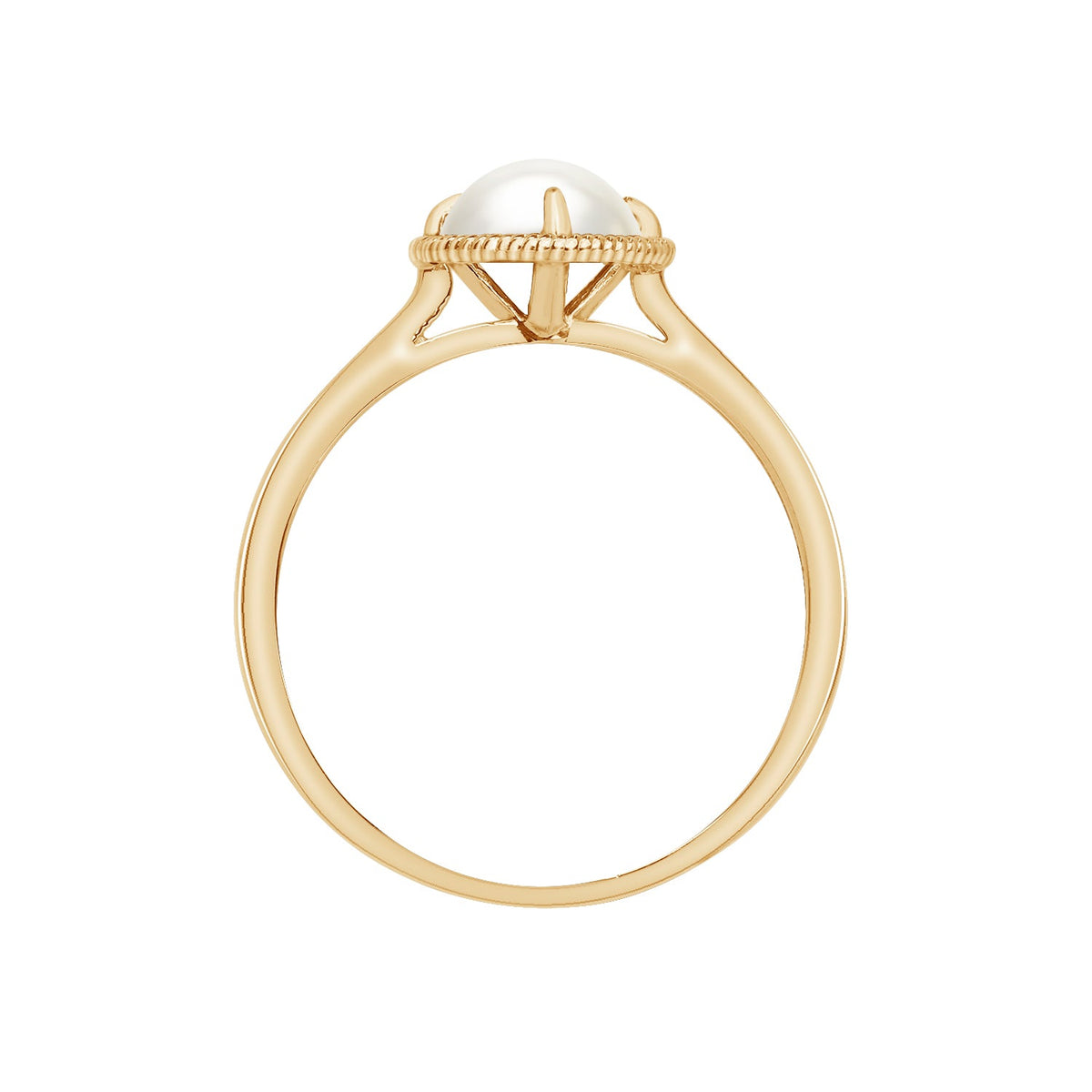 10K Gold Birthstone Solitaire Ring