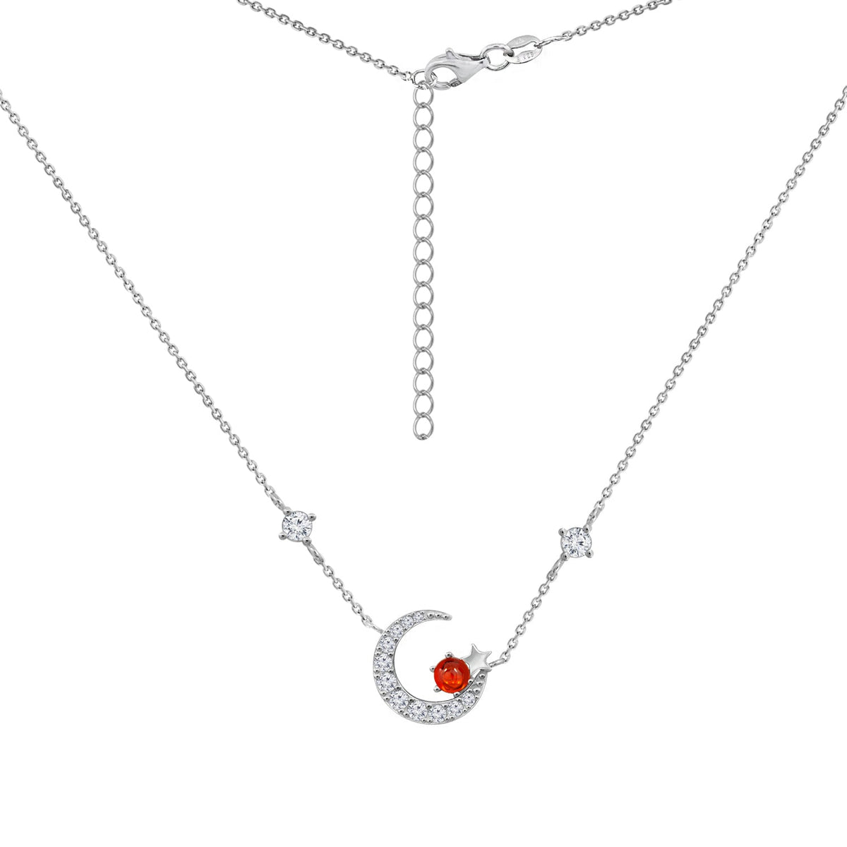 Silver Planet Sun Necklace