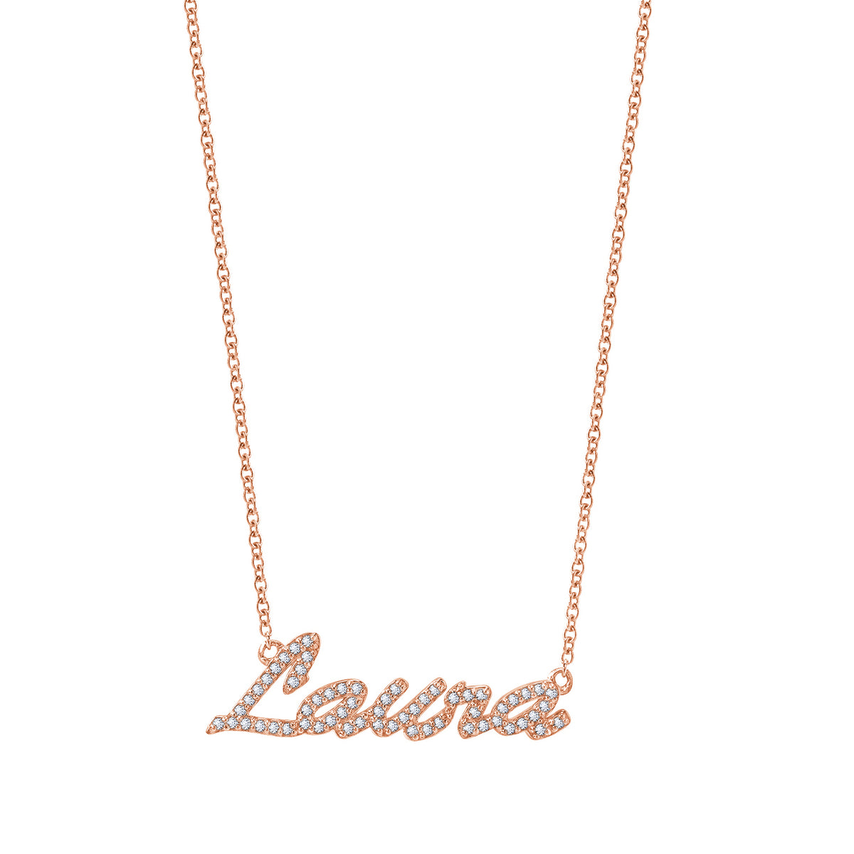 Pave Name Necklace