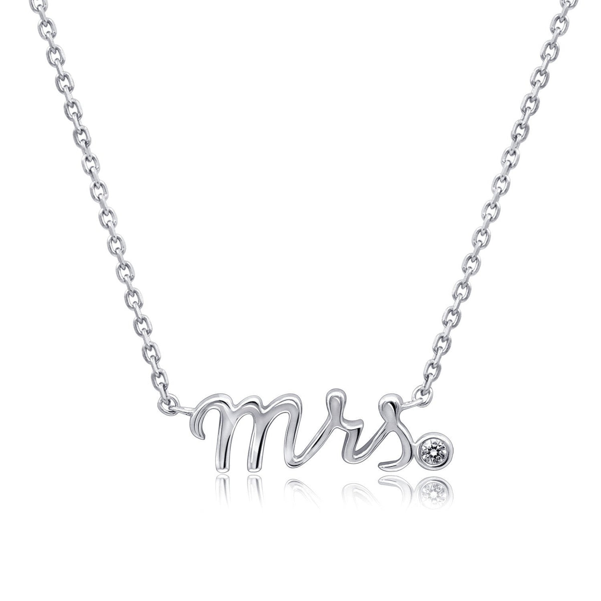 "Mrs." Nameplate Necklace