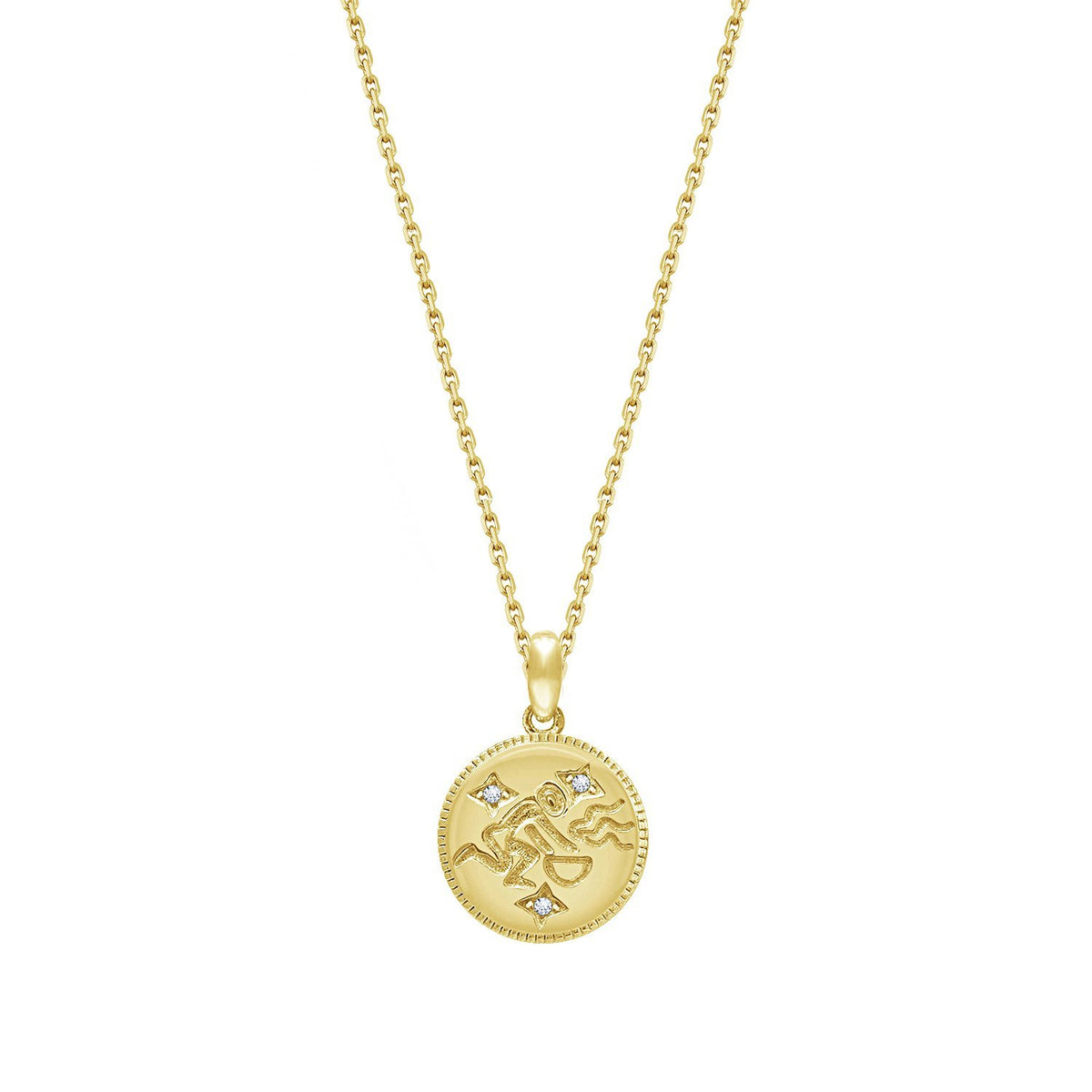 Zodiac Disc Necklace