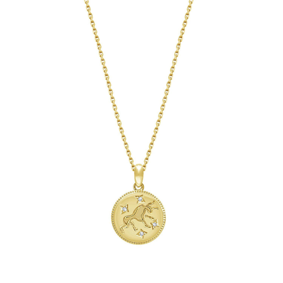 Zodiac Disc Necklace