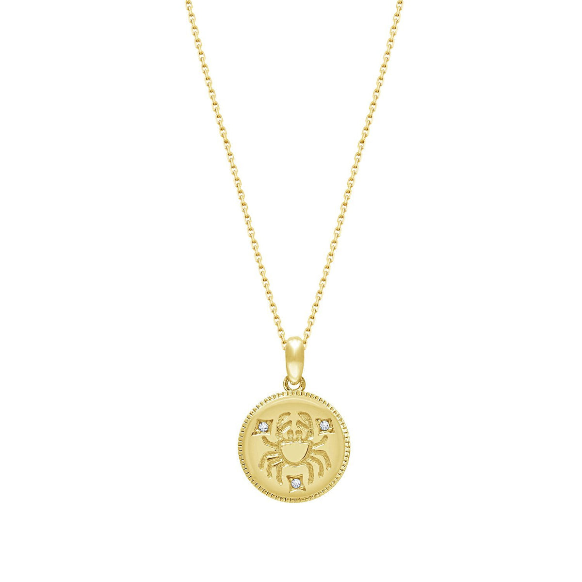 Zodiac Disc Necklace