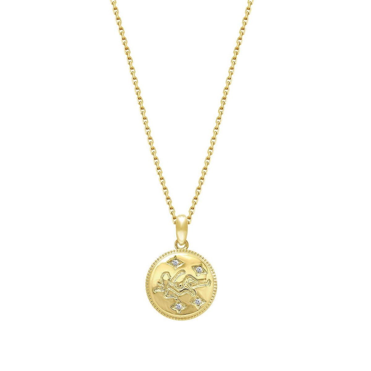 Zodiac Disc Necklace