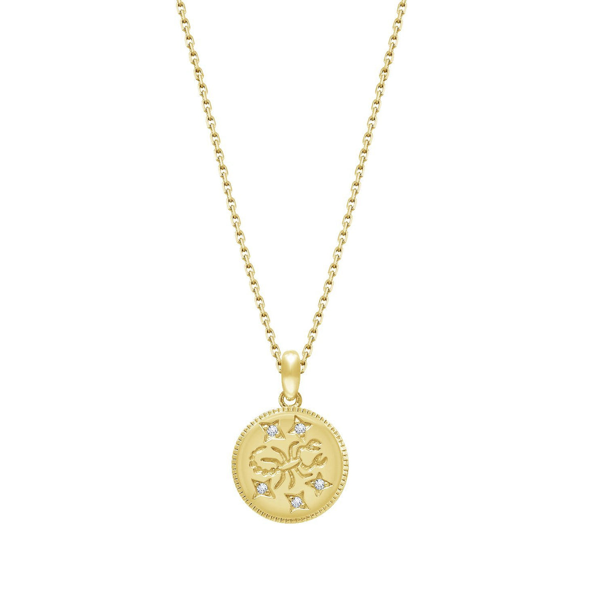 Zodiac Disc Necklace