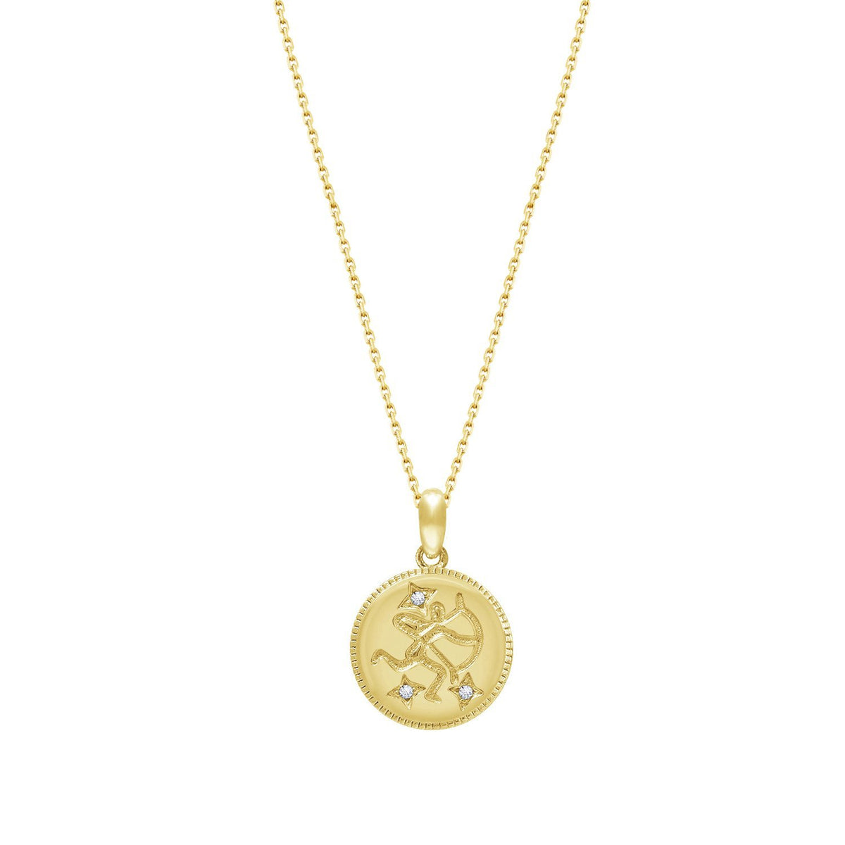 Zodiac Disc Necklace