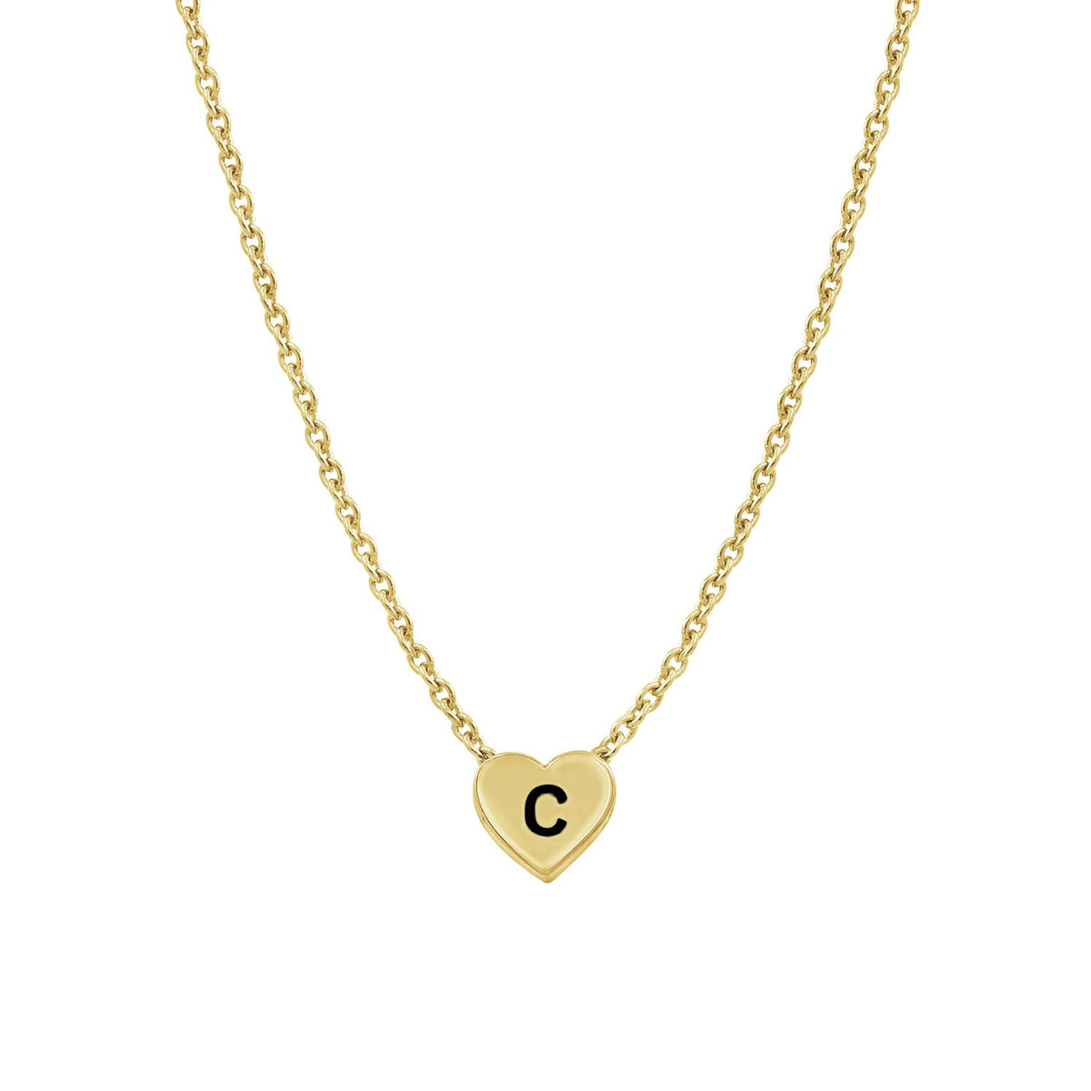 Initial Heart Pendant