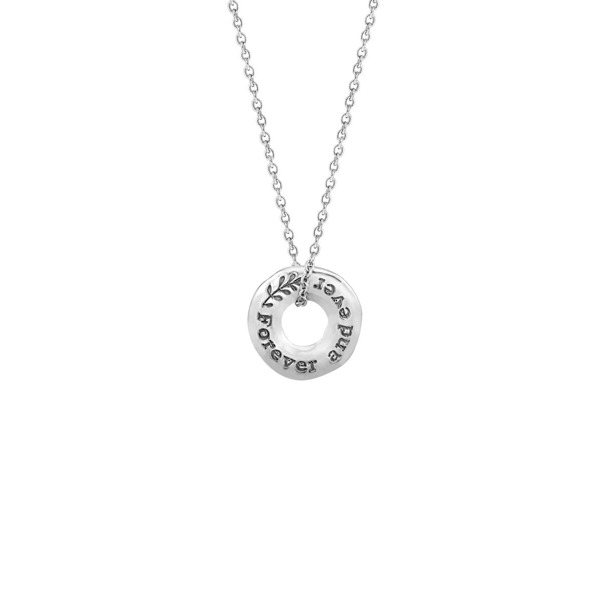 Personalized Name in Circle Pendant Necklace