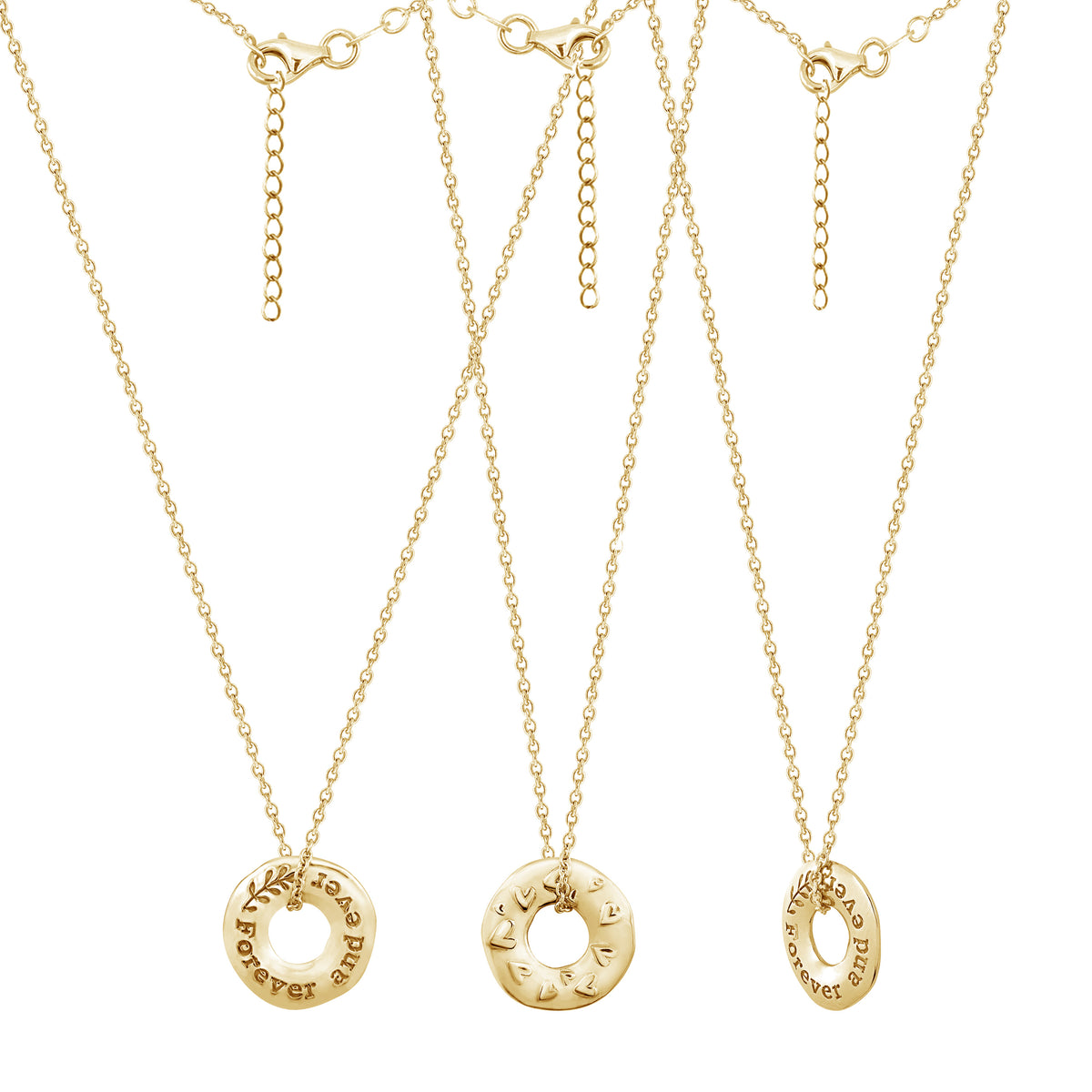 Personalized Name in Circle Pendant Necklace