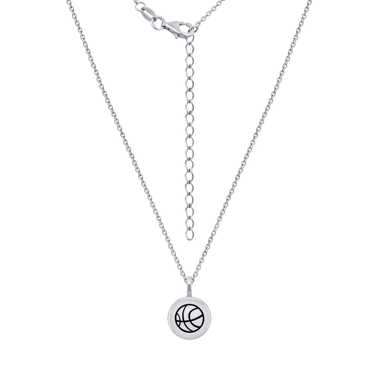 Basketball Pendant Necklace