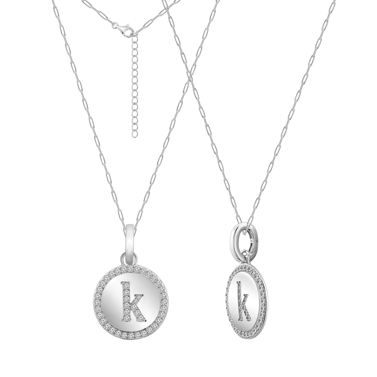 Coin Letter Pendant Necklace